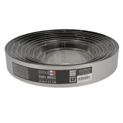 Cerf Dellier Cercles À Patisserie*Cercle A Mousse Inox H 4,5 Cm 10 Cm Patisdecor