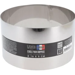 Cerf Dellier Cercles À Patisserie*Cercle A Pain Surprise Inox H 9 Cm 16 Cm Patisdecor