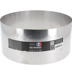 Cerf Dellier Cercles À Patisserie*Cercle A Pain Surprise Inox H 11 Cm Diam 24 Cm Patisdecor