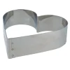 Cerf Dellier Cercles À Patisserie*Cercle A Patisserie Coeur Inox 16 Cm H 4,5 Cm