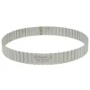Cerf Dellier Cercles À Patisserie*Cercle A Tarte Cannele Et Perfore Inox H 3 Cm De Buyer