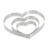 Cerf Dellier Cercles À Patisserie*Cercle A Tarte Coeur Perfore Inox H 2 Cm De Buyer