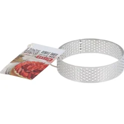 Cerf Dellier Cercles À Patisserie*Cercle A Tarte Perfore Inox H 2 Cm 8 Cm Patisdecor