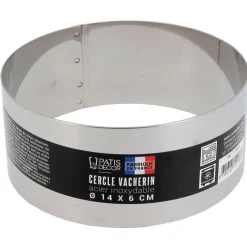 Cerf Dellier Cercles À Patisserie*Cercle A Vacherin Inox H 6 Cm 14 Cm Patisdecor