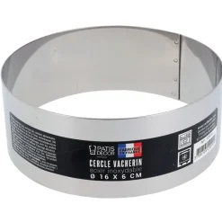 Cerf Dellier Cercles À Patisserie*Cercle A Vacherin Inox H 6 Cm 16 Cm Patisdecor