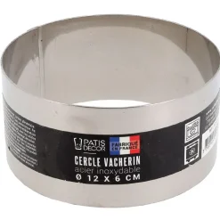 Cerf Dellier Cercles À Patisserie*Cercle A Vacherin Inox H 6 Cm 12 Cm Patisdecor