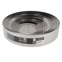 Cerf Dellier Cercles À Patisserie*Cercle A Vacherin Inox H 6 Cm 12 Cm Patisdecor