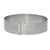 Cerf Dellier Cercles À Patisserie*Cercle Gradue Inox Extensible 18 A 36 Cm H 4,5 Cm De Buyer