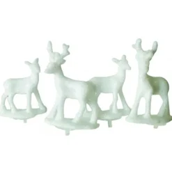 Cerf Et Biche Blancs Sur Pique Patisdecor (X2)>Cerf Dellier Discount