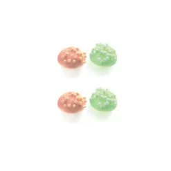 Champignons 3D Roses Et Verts (X100)>Cerf Dellier Discount