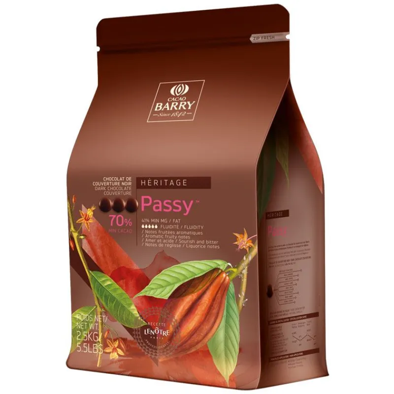 Cerf Dellier Chocolats De Couverture*Chocolat De Couverture Noir Passy 70 % 2,5 Kg