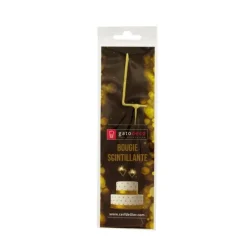 Cierge Magique Dore Lettre L Patisdecor>Cerf Dellier New
