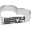 Cerf Dellier Cercles À Patisserie*Coeur A Mousse Inox H 4,5 Cm L 20 Cm Patisdecor