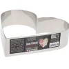Cerf Dellier Cercles À Patisserie*Coeur A Mousse Inox H 4,5 Cm L 18 Cm Patisdecor