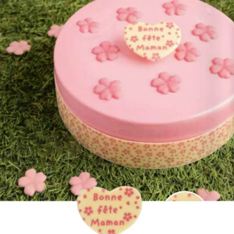 Coeurs Chocolat Blanc Bonne Fete Maman (X 60)>Cerf Dellier