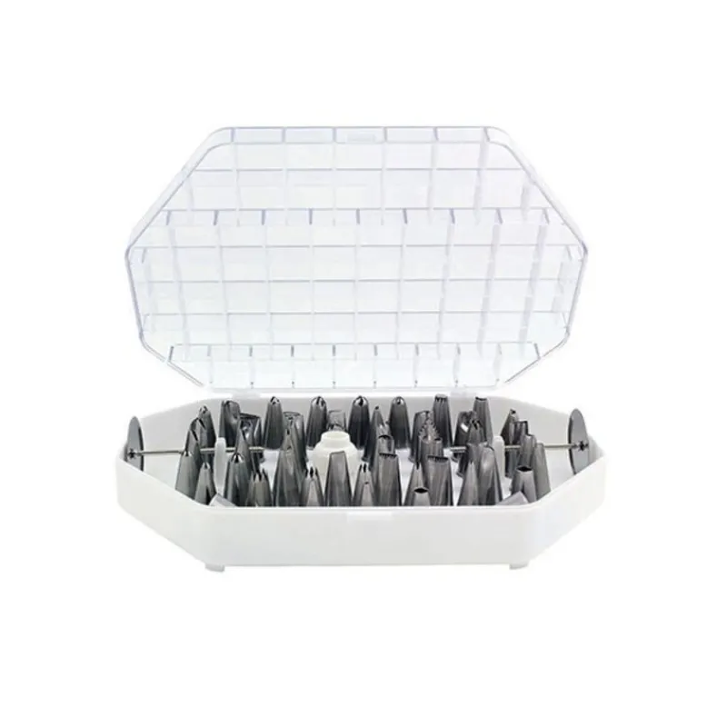Cerf Dellier Douilles*Coffret 55 Douilles Décors Fins Assorties Inox