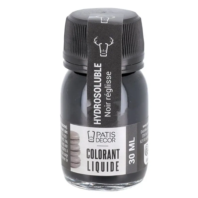 Cerf Dellier Colorants Alimentaires Liquides*Colorant Liquide Hydrosoluble Noir Reglisse 30 Ml