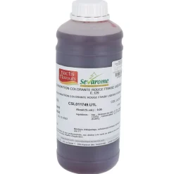 Cerf Dellier Colorants Alimentaires Liquides*Colorant Liquide Hydrosoluble Rouge Fraise 1L