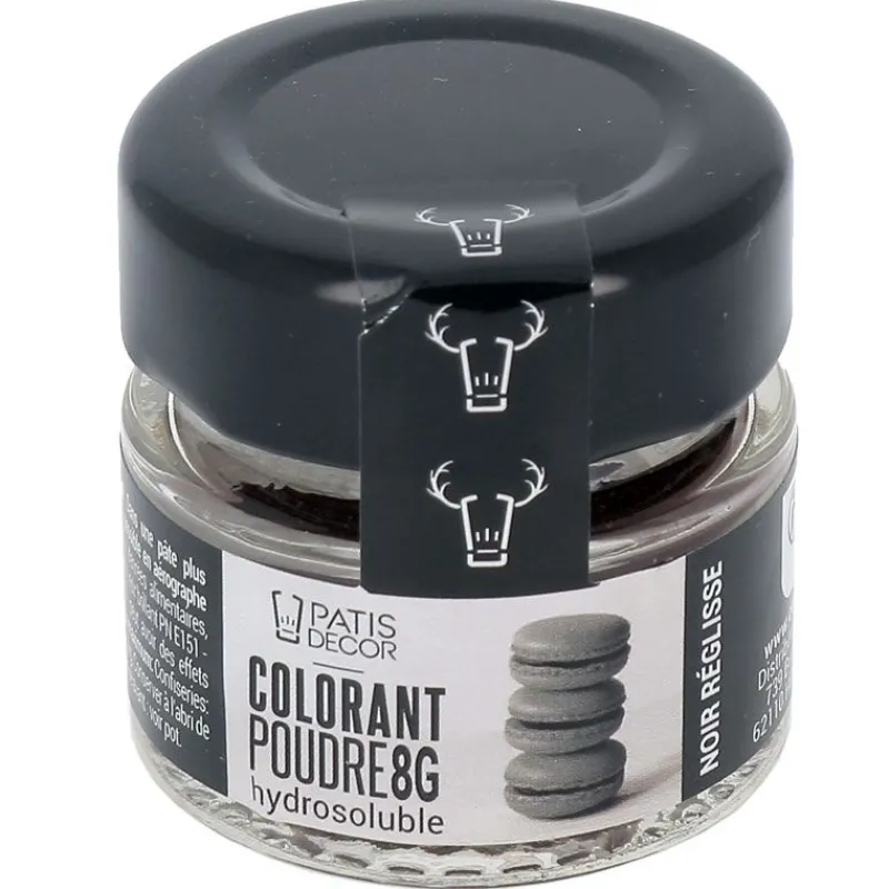 Cerf Dellier Colorants Alimentaires En Poudre*Colorant Poudre Hydrosoluble Noir Reglisse 8 G