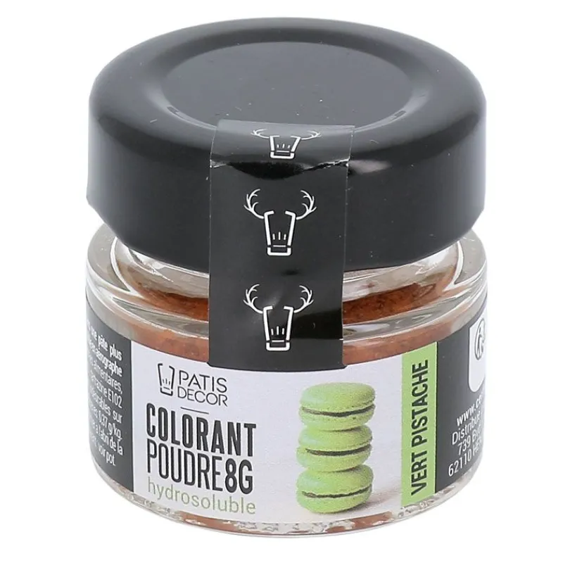 Cerf Dellier Colorants Alimentaires En Poudre*Colorant Poudre Hydrosoluble Vert Pistache 8 G