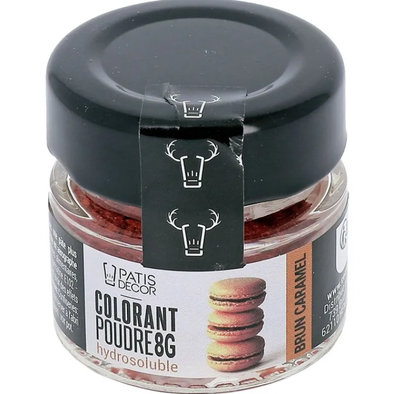 Cerf Dellier Colorants Alimentaires En Poudre*Colorant Poudre Hydrosoluble Brun Caramel 8 G