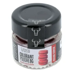 Cerf Dellier Colorants Alimentaires En Poudre*Colorant Poudre Hydrosoluble Rouge Cerise 8 G
