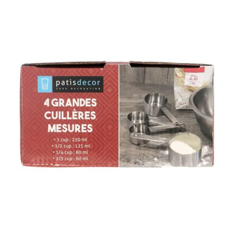 Cuillères A Mesure Inox Assorties Patisdecor (X4)>Cerf Dellier Best