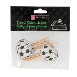 Cupcake Toppers Ballon De Foot (X 25)>Cerf Dellier Clearance
