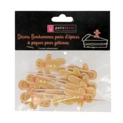 Cupcake Toppers Bonshommes Pain D'Épices (X12)>Cerf Dellier