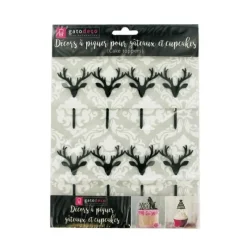 Cupcake Toppers Cerfs (X8)>Cerf Dellier New