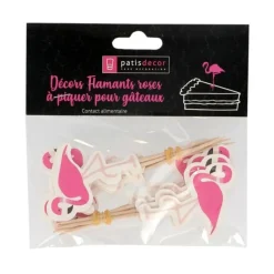 Cupcake Toppers Flamants Roses (X 12)>Cerf Dellier New