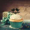 Cupcake Toppers Love Birds (X 8)>Cerf Dellier
