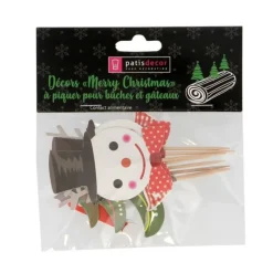 Cupcake Toppers Merry Christmas Assortis (X8)>Cerf Dellier Hot