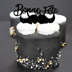 Cupcake Toppers Moustache >Cerf Dellier Sale