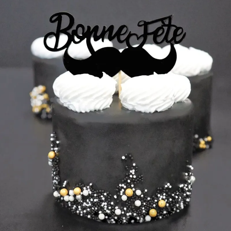 Cupcake Toppers Moustache >Cerf Dellier Sale