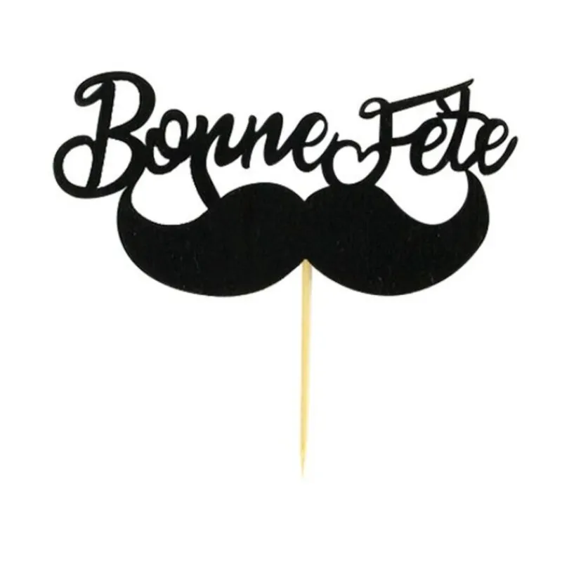 Cupcake Toppers Moustache >Cerf Dellier Sale
