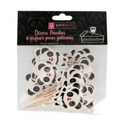 Cupcake Toppers Pandas (X 24)>Cerf Dellier