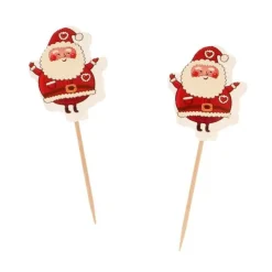Cupcake Toppers Pere Noël (X12)>Cerf Dellier Online