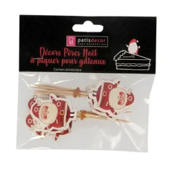 Cupcake Toppers Pere Noël (X12)>Cerf Dellier Online