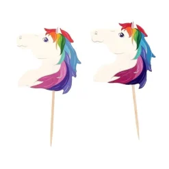 Cupcake Toppers Tetes De Chevaux Arc-En-Ciel (X 20)>Cerf Dellier Online