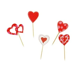 Décors Coeurs Sur Pique En Bois (X50)>Cerf Dellier