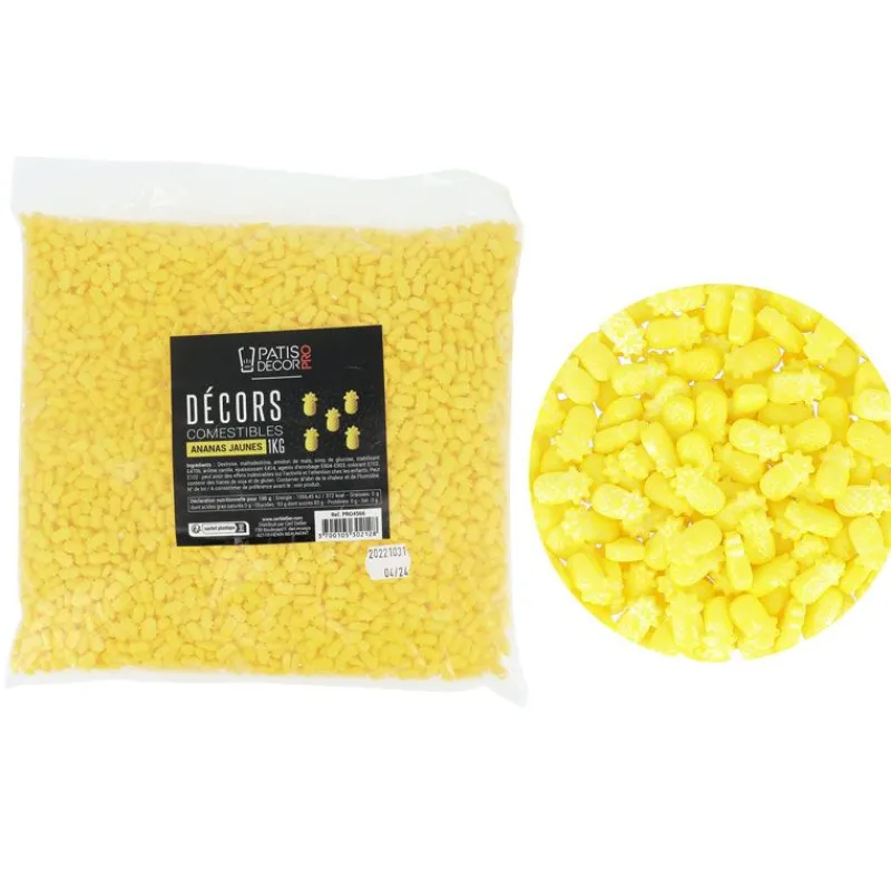 Décors Comestibles Ananas Jaunes 1 Kg>Cerf Dellier Sale