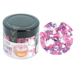 Décors Comestibles Coeurs Pastel 50 G>Cerf Dellier