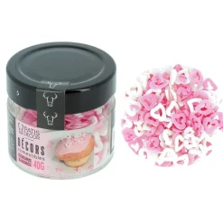 Décors Comestibles Coeurs Ajoures 40 G>Cerf Dellier Sale