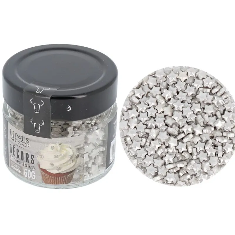 Décors Comestibles EToiles Àrgentees 60 G>Cerf Dellier Sale