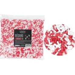 Décors Comestibles Sucrés D'Orge Rouges Et Blancs 1 Kg>Cerf Dellier Discount