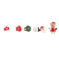 Décors De Noël Assortis En Résine Theme 1 (X24)>Cerf Dellier New