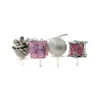 Décors De Noël Assortis Rose Argent Sur Pique (X4)>Cerf Dellier Discount