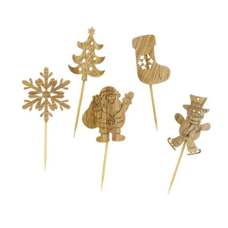 Décors De Noël En Bois Vintage (X10)>Cerf Dellier Online