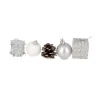 Décors De Noël Sur Pique Assortis Argent Patisdecor (X 5)>Cerf Dellier Sale